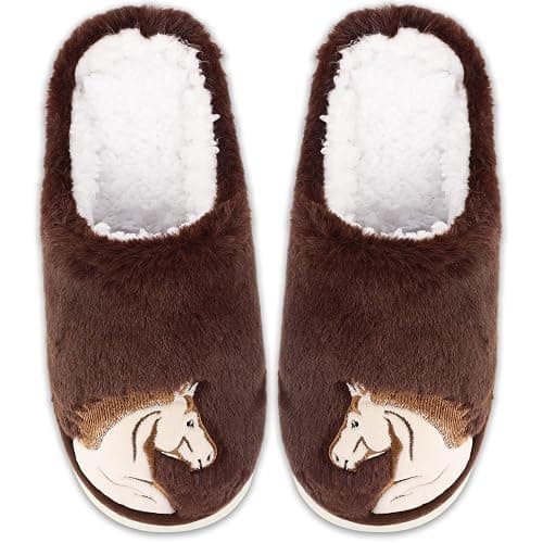 Jeasona Animal Slippers Women Sloth Horse Owl Penguin Elephant Gifts for Women - Image 1