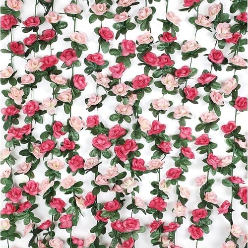 BLEUM CADE flower garland rose vines for bedroom - Image 1