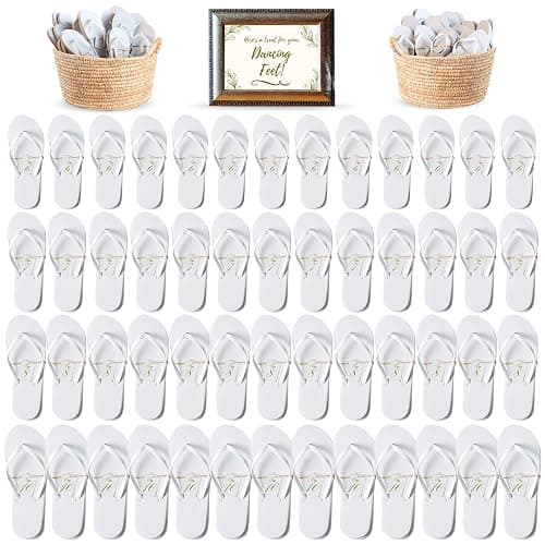 Orca Bulk Flip Flops For Wedding Guests | 52 Pack Wholesale Wedding Sandals - Image 1