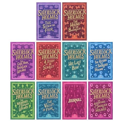 Sherlock Holmes Series Complete Collection 10 Books Set by Arthur Conan Doyle (Return,Memoirs,Adventures,Valley of Fear,His Last Bow,Case-Book,Hound ... Sherlock Holmes Collection (Cherry Stone)) thumbnail 3