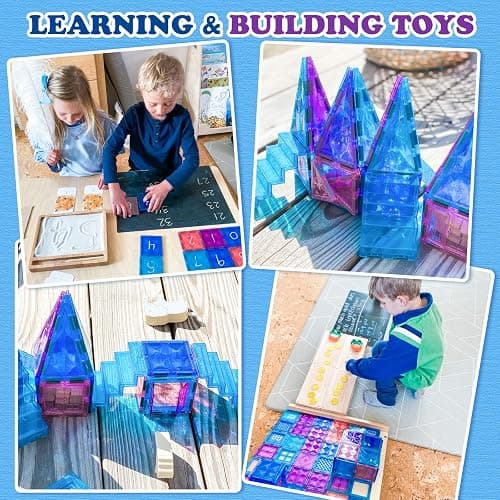 Diamond Magnetic Building Blocks - Frozen Princess Toys for 3-8 Year Old Girls & Boys - 3 4 5 6 Year Old Girl Birthday Xmas Present thumbnail 5