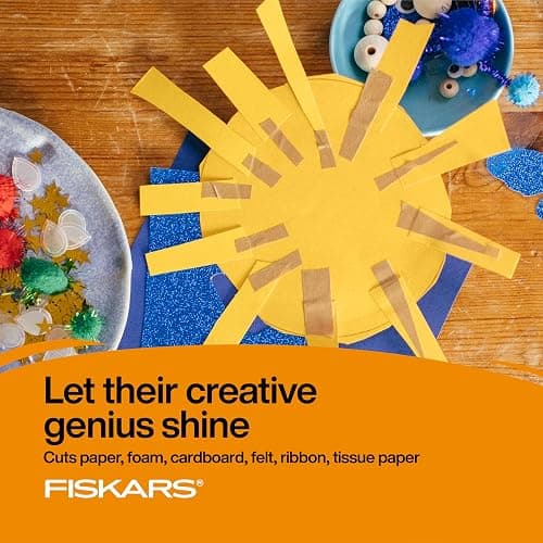 Fiskars 6" Big Kids Scissors for Kids Ages 8-11, Scissors for School or Crafting, Back to School Supplies, Color May Vary - Assorted Colors - Single Pack thumbnail 7
