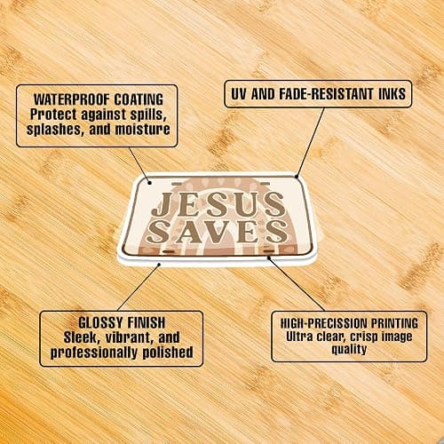 Puraesla 160pcs Boho Christian Stickers Inspirational Bible Verse Stickers, Waterproof Vinyl Faith & Jesus Decals for Journaling Bibles Water Bottle Scrapbook Laptop Gifts for Kids thumbnail 7