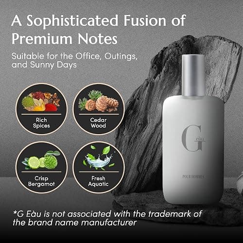 PB ParfumsBelcam G eàu Eau de Toilette Perfume Spray for Men - 3.4 Fl Oz Affordable Long Lasting Cologne, Modern Masculine Scent with Woody Citrus Fragrance Made with Premium Oils for All Day Use thumbnail 4