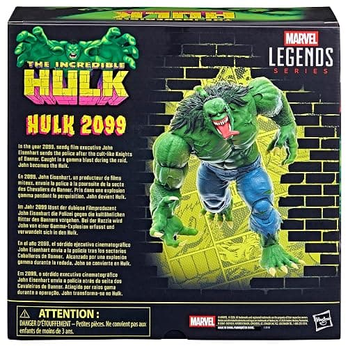 Marvel Legends Series Hulk 2099, Hulk 2099 Comics Collectible 15-cm-scale Action Figure Set | Marvel Legends The Incredible Hulk 7 Inch Action Figure Deluxe - Hulk 2099 thumbnail 5