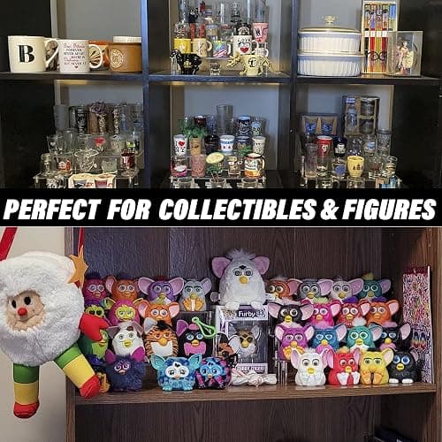 Clear Acrylic Display Riser, 3 Tier Display Stand 12 Inch Perfume Organiser | Riser Shelf for Amiibo Funko Figures, Cupcakes, Cologne, Cosmetics, Collectibles, Easy to Assemble, 1 Pack thumbnail 7