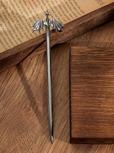 💜💜HAQUIL Dragon Wing Hair Stick, Vintage Viking Jewelry Clip Minimalist Hair Accessories for Women thumbnail 6