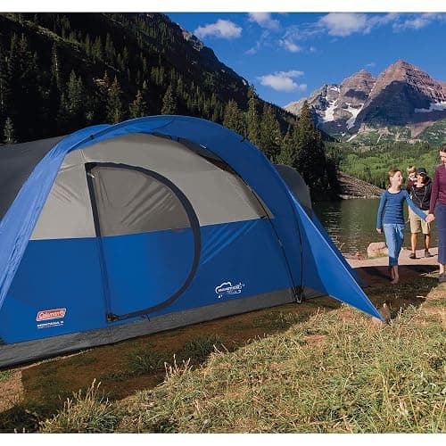 Coleman Montana Camping Tent, 6/8 Person Family Tent with Included Rainfly, Carry Bag, and Spacious Interior, Fits Multiple Queen Airbeds and Sets Up in 15 Minutes thumbnail 10