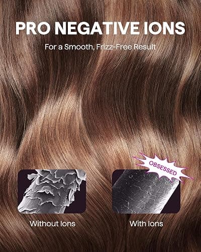 Hair Dryer, Wavytalk Turblow Pro Fast Drying Blow Dryer with Diffuser, High Speed Hair Dryer with 110,000 RPM, Pro Negative Ions for Reduces Damage, Frizz Smoothing, 3 Speeds & 3 Temps, Pink - Light Pink thumbnail 7