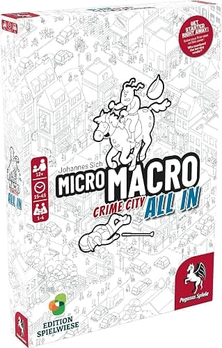 MicroMacro: Crime City 3 Board Game by Pegasus Spiele - 1-4 Players – Board Games for Family – 15-45 Minutes of Gameplay – Games for Game Night – Teens and Adults Ages 14+ - English Version - Image 1