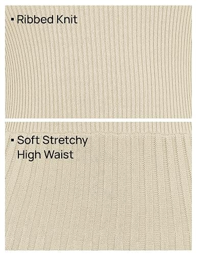 ZESICA Women's Long Sleeve Sweater Dress Fall 2025 Crewneck Ribbed Knit Pleated A-Line Maxi Wedding Guest Dresses thumbnail 5