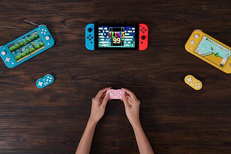 Nargos 8Bitdo Zero 2 Bluetooth Key Chain Sized Mini Controller for Nintendo Switch, Windows, Android and macOS (Yellow Edition) thumbnail 4