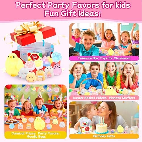 10 Pack Taba Squishy Toys Set with Toy Box & Cute sticers, Kawaii Squishies Stress Relief Toys Party Favors for Kids 4-8 8-12, Squishy Sensory Fidget Toys for Kids ，Birthday Xmas Gifts for Girls&Boys thumbnail 8