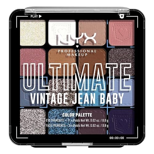 NYX PROFESSIONAL MAKEUP, Ultimate Shadow Palette, Eyeshadow Palette - Vintage Jean Baby - Image 1