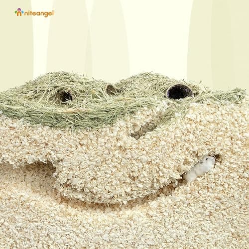 Niteangel Aspen Shaving Hamster Beddings for Syrian Dwarf Hamster Gerbil Mice Degu Rat Rabbit Bunny Guinea Pig Chinchilla Hedgehog or Other Small Pets (65L - Mini) thumbnail 5