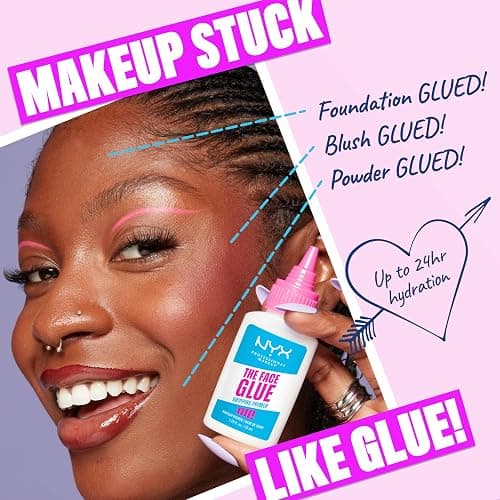 NYX PROFESSIONAL MAKEUP The Face Glue Gripping Primer, Hydrating Makeup Primer with Up To 24HR Wear, Vegan & Cruelty Free thumbnail 2