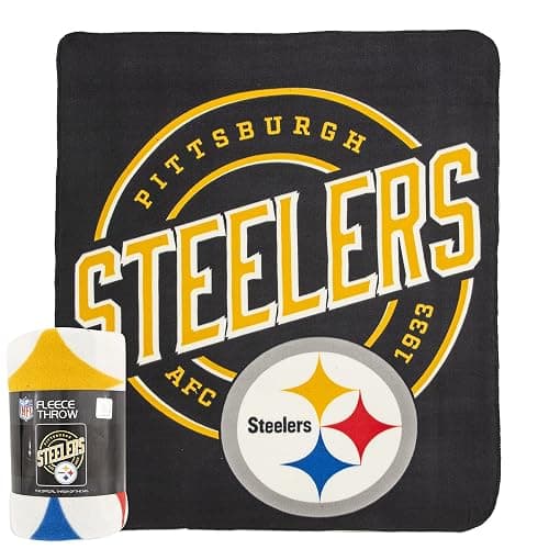 Northwest NFL Pittsburgh Steelers Unisex-Adult Fleece Throw Blanket, 50" x 60", Campaign thumbnail 3