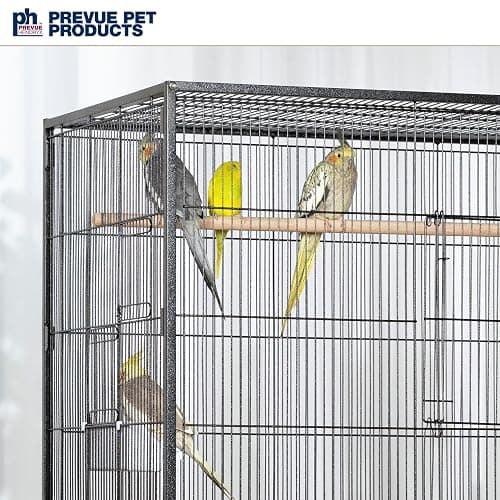 Prevue Hendryx F050 Pet Products Wrought Iron Flight Cage, X-Large, Hammertone Black thumbnail 8