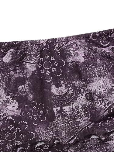 Verdusa Women's 70s Off The Shoulder Renaissance Tops Bell Flared Sleeve Floral Fairycore Mesh Crop Tops thumbnail 3
