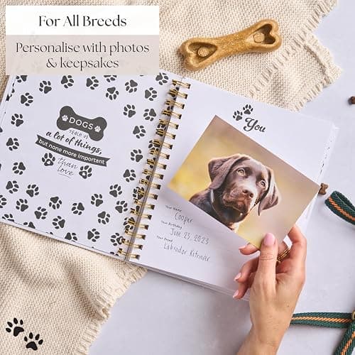 New Puppy Gift – Dog Memory Book & Keepsake Photo Album | Thoughtful Gift for New Puppy Owners, Dog Mums & Dads | Puppy Planner, Diary & Scrapbook thumbnail 9