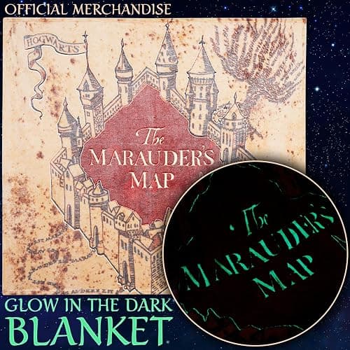 Harry Potter Glow in The Dark Blanket 51x59” for Kids Teens Adults, Soft Fleece Throw Blanket for Sofa, Bed, Cozy Warm Lightweight Gifts for Kids thumbnail 3