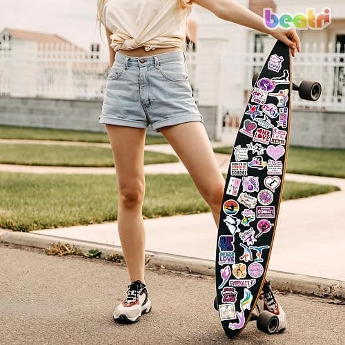 BEATRI Gymnastics Stickers 50Pcs Vinyl Waterproof Gymnastics Gifts Decor | Non-Repeating Decals, High-Definition Print for Laptop, Luggage, Water Bottle, Journaling & Travel Gear thumbnail 2