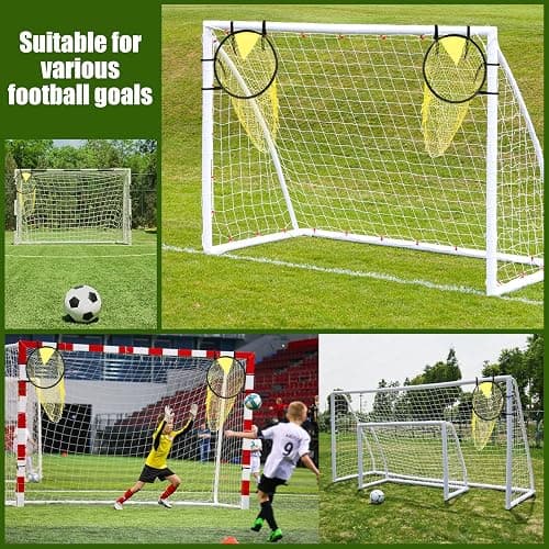 Football Target Net, Easy to Attach and Detach Soccer Goal Net for Goal Training and Accuracy Practice thumbnail 5