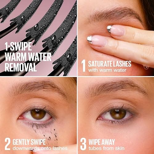 Maybelline Lash Sensational Sky Tubes Tubing Mascara, Extension-Like Lengthening Mascara, 24HR Eye Makeup with Shea Butter & Castor Oil, Very Black, 1 Count thumbnail 5