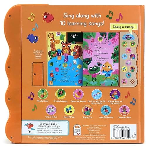 ABC & 123 Learning Songs: Interactive Children's Sound Book (11 Button Sound) thumbnail 10