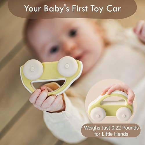 Moonkie Surf & Go Toy Cars Sets(5 Pcs), Silicone Soft Play Vehicles, Baby Car Gifts for 6 Months+ Boy and Girl, BPA-free, Sensory Toys for Toddler & Kids, Play Vehicles for Home & Travel thumbnail 8