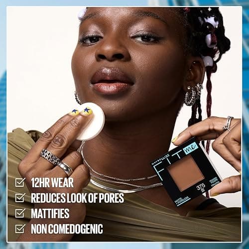 Maybelline Fit Me Matte + Poreless Pressed Face Powder Makeup & Setting Powder, Buff Beige, 1 Count thumbnail 6