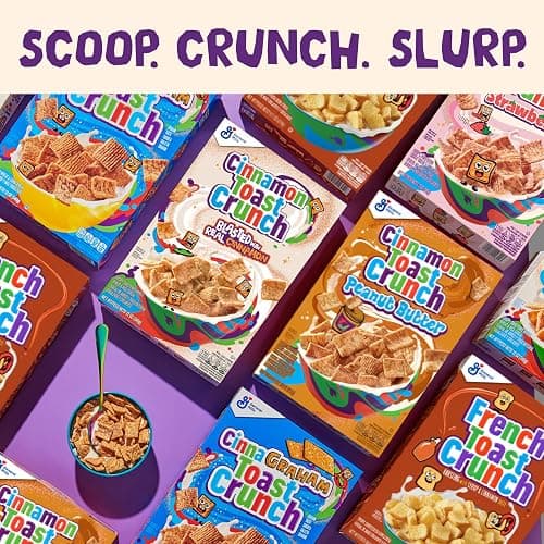 Cinnamon Toast Crunch Breakfast Cereal, Crispy Cinnamon Cereal, Family Size, 18.8 oz thumbnail 8