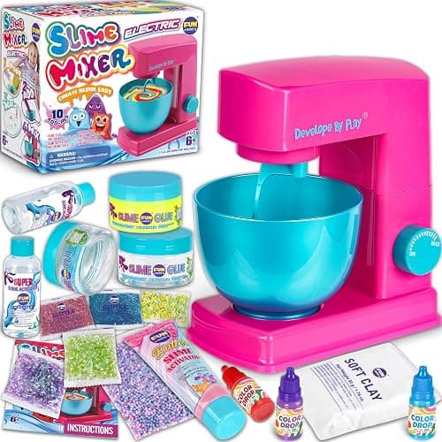 Electric Slime Mixer Machine Kit for Kids, FunKidz Twist Mixing Glue and Activator to Making Slime Automatic Craft Toy for Girls Ages 8-12 Boys Gifts - Image 1