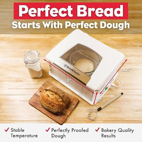 Brod & Taylor Folding Proofer & Slow Cooker (Proofer w/Accessory Shelf), White thumbnail 3