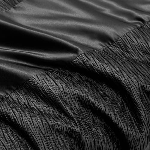 Juicy Couture Glam Night Black Stripe Queen/Full Size Comforter Bedding Set Ensemble - 5 Piece Set - Black - Comforter Set - Full/Queen thumbnail 3