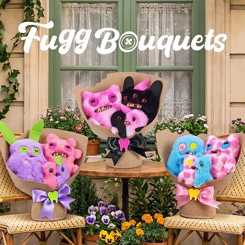 Fuggler Bouquets: 2x9 Inch + 1x3.5 Inch Plush Set (Sasquoosh, Stinkface, Squooshface) by ZURU, Funny Ugly Monster Designs, Unique Gift for Collectors thumbnail 5