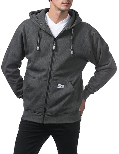Pro Club Men's Heavyweight Full Zip Fleece Hoodie thumbnail 3