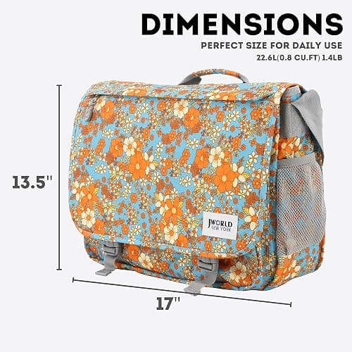 J World New York Thomas Laptop Messenger Bag for Women & Men. Kids Computer Bookbag thumbnail 9
