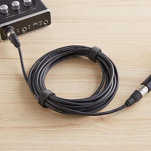 Amazon Basics XLR Microphone Cable for Speaker or PA System, All Copper Conductors, 6MM PVC Jacket, 25 Foot, Black thumbnail 6