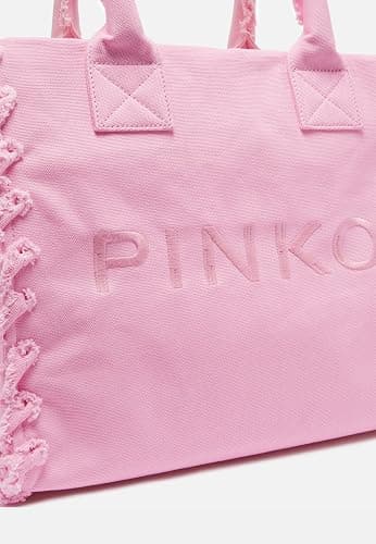 Pinko shopping bag canvas beige thumbnail 4