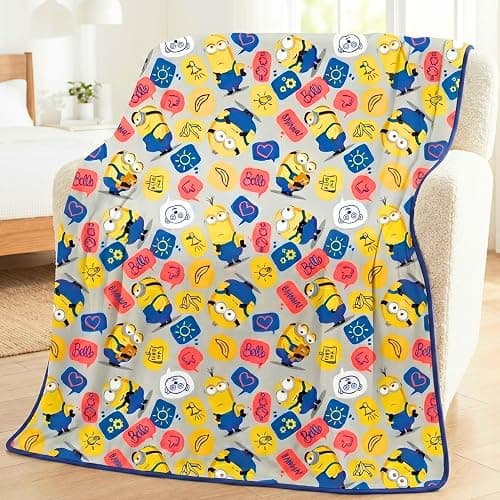 Franco Kids Bedding Super Soft Plush Throw Blanket, 46 in x 60 in, Minions The Rise Of Gru - Image 1