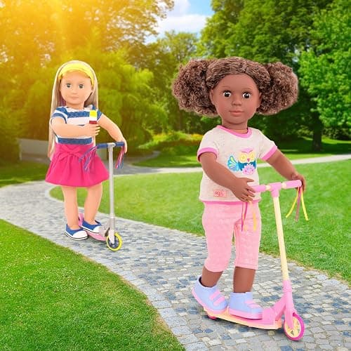Our Generation – 18-Inch Doll Clothes – Cute to Scoot Doll Deluxe Scooter Outfit - Fashion Clothes & Accessories, Includes Scooter,Pretend Play, for 3+ Years thumbnail 4