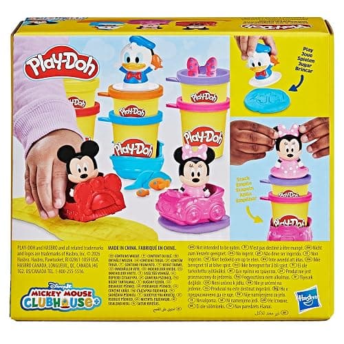 Play-Doh Disney Junior Mickey Mouse Clubhouse, Stamp & Go Megapack with Mickey, Minnie & Donald, Arts & Crafts Preschool Toys for Kids 2+ thumbnail 4