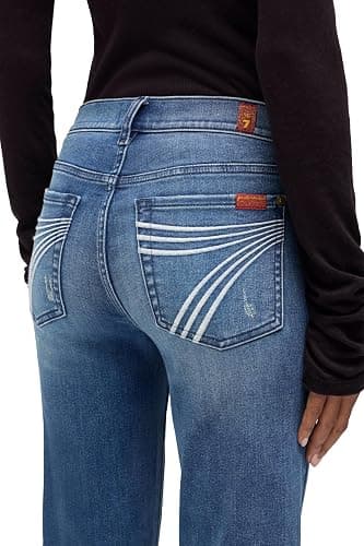7 for All Mankind Women's Slim Illusion Short Inseam Dojo Jeans thumbnail 4