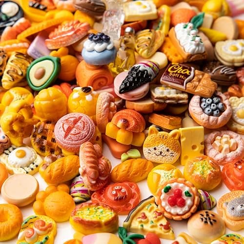 Slime Charms Food Cute Set - Mixed Lot Assorted Food Resin Flatback Cute Sets for DIY Crafts Making,Decorations,Scrapbooking,Embellishments,Hair Clip 25pcs thumbnail 3