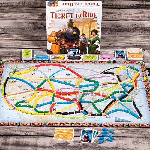 Asmodee Ticket to Ride Board Game (2025 Refresh) - A Cross-Country Train Adventure for Friends and Family, Strategy Game for Kids & Adults, Ages 8+, 2-5 Players, 30-60 Minute Playtime thumbnail 2