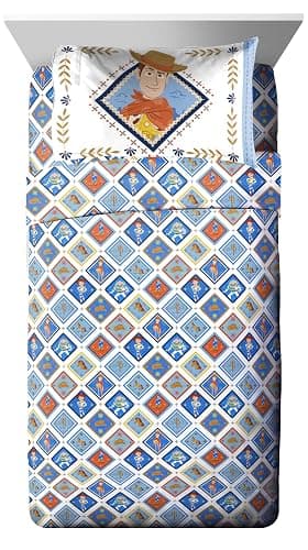 Jay Franco Kids Comforter Set Includes Sheets and Pillow Covers - Soft and Cozy Bed Set for Stylish Room Decor, Official Licensed Bedding, Blue - Toy Story, 5 Piece Twin thumbnail 6