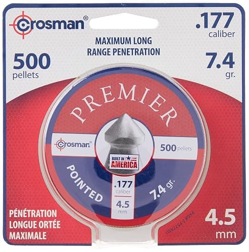 Crosman 7-P577 Pointed .177-Caliber Pellets, Lead(500-Count) thumbnail 5
