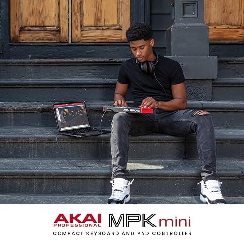 Akai Professional MPK Mini MK3-25 Key USB MIDI Keyboard Controller With 8 Backlit Drum Pads, 8 Knobs, Music Production Software and Native Instruments Sound Package (NKS Integration) thumbnail 8