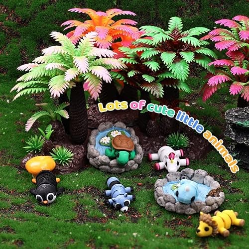 40 PCS 3D Printed Animal Figurines, Articulated Animal Figurines, Fidget Toys, Flexible Car Decor, Party Favor, Gifts for Girls and Boys, Office Desk Pets, Birthday Gifts thumbnail 3